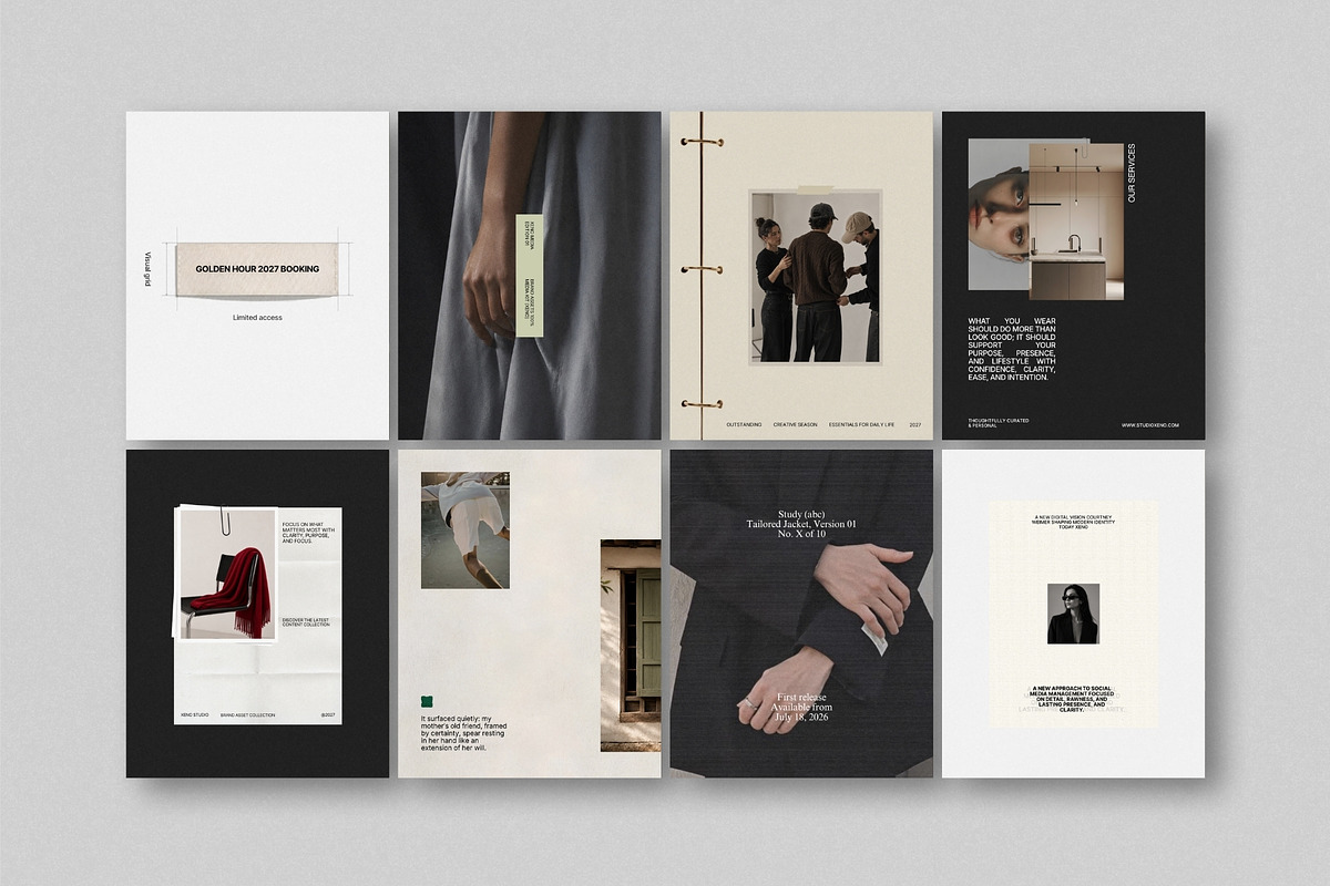 XENO | Instagram Post Bundle, a Social Media Template by The Aesthetic Studio (Photo 3 of 10)