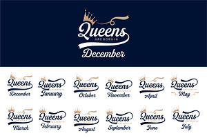 various months are born in design