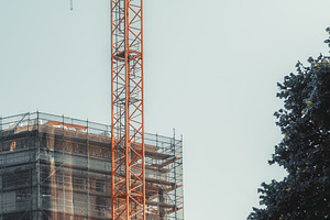 Tower Crane Over Building Site, an Industrial Photo by SkyNext