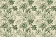 Green Palm Patterns Tropical Forest, a Decorative Illustration by Jeanna Draw (Thumbnail 11 of 14)