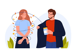 Drug Addiction and Criminal Activity, an Object Illustration by Flashvector