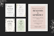 10 Wedding Invitation Templates, a Templates & Theme by TemplateCastleStore (Thumbnail 3 of 9)