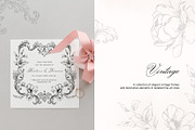 Sylvia vintage baroque floral frames, a Decorative Illustration by Yuliia Lashevska (Thumbnail 2 of 9)