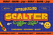 SCALTER - Font Pack Family 75% OFF, a Sans Serif Font by Dirtyline Studio (Thumbnail 1 of 15)