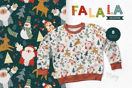 Christmas Fa-La-La Patterns