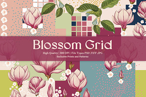 Blossom Grid Prints & Patterns
