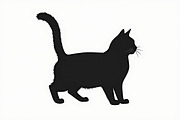 Elegant Cat  Silhouette Bundle, a Graphic by jahid234 (Thumbnail 4 of 11)