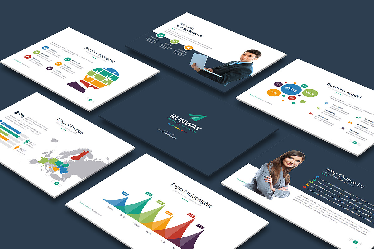 RUNWAY PowerPoint Presentation, a Presentation Template by SlideStack