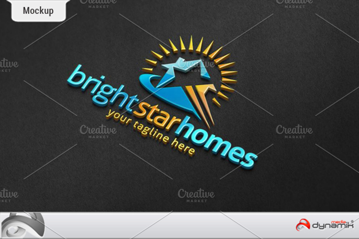 BrightHomeStar - Logo Template, a Branding & Logo Template by DynamikMedia (Photo 2 of 5)