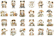 Quirky Frog Clipart, an Illustration by Sublimation Artist (Thumbnail 2 of 6)