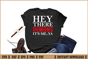 Hey There Demons it's me Funny SVG, a Seasonal Illustration by Handy Arts Studio (Thumbnail 2 of 3)