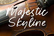 Majestic Skyline, a Script Font by operatype.co (Thumbnail 1 of 15)