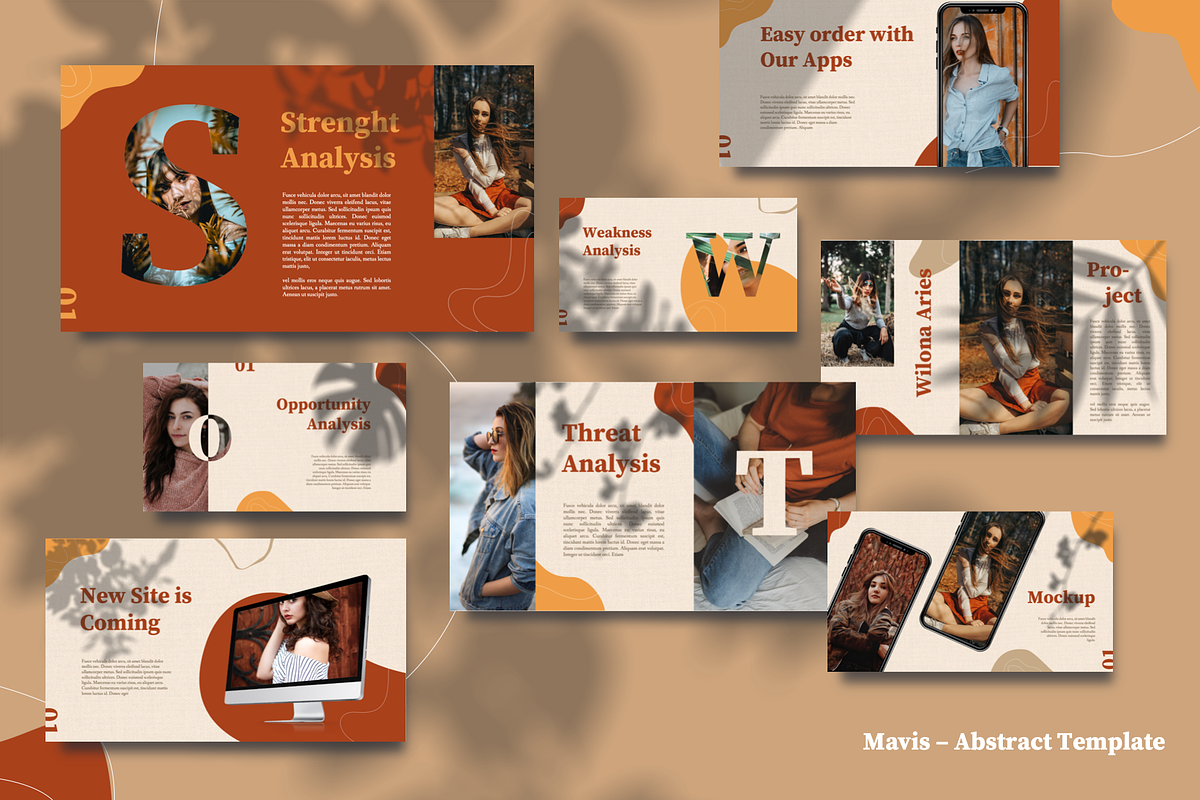 MAVIS - Abstract Lookbook Powerpoint, a Presentation Template by Masdika Studio (Photo 8 of 9)