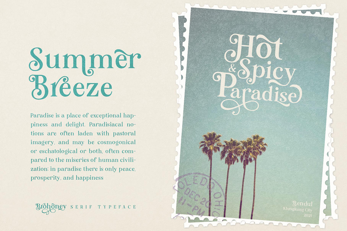 Brohoney Modern Serif Typeface, a Serif Font by alit design (Photo 12 of 18)