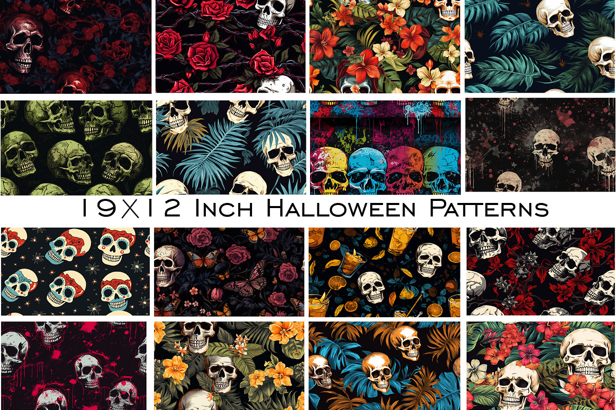 1000+ Halloween Digital Paper Bundle, a Wallpaper Photo by Chipshpow Graphics (Photo 5 of 10)