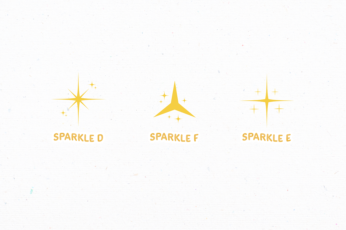 Sparkle Elements Set, an Object Illustration by peterdraw | Creative Market