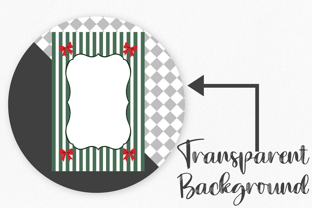 Coquette Christmas Frame Sublimation, an Illustration by Canvas Craft (Photo 2 of 5)