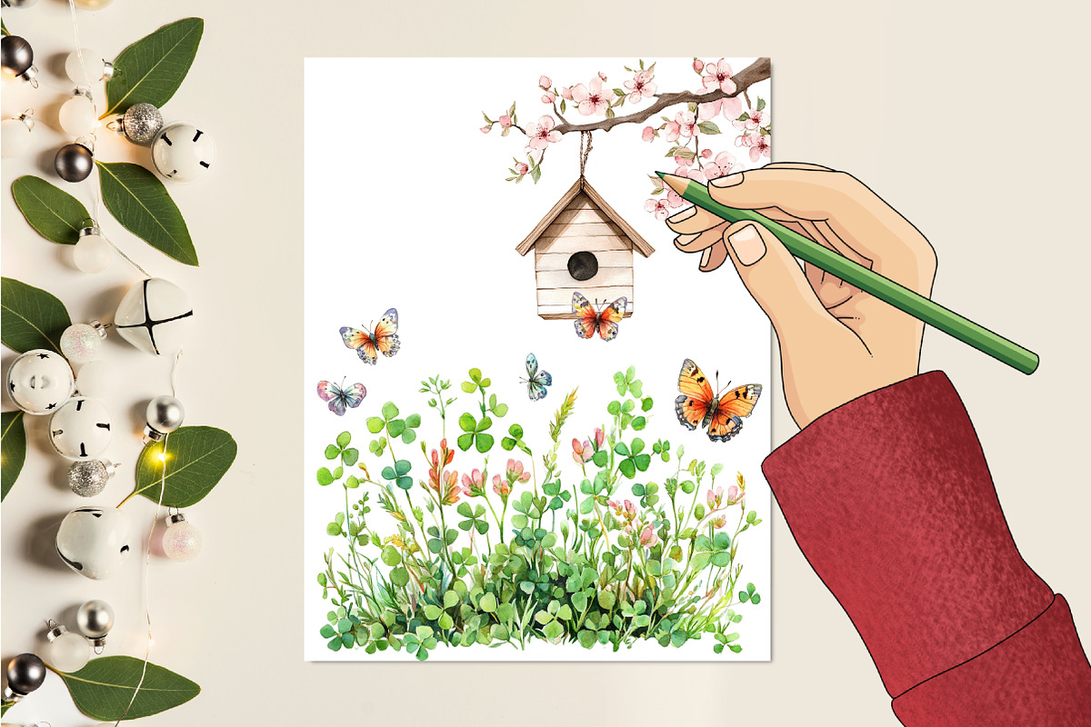 Spring Seasonal Elements Clipart, an Illustration by RobertsArt (Photo 6 of 7)