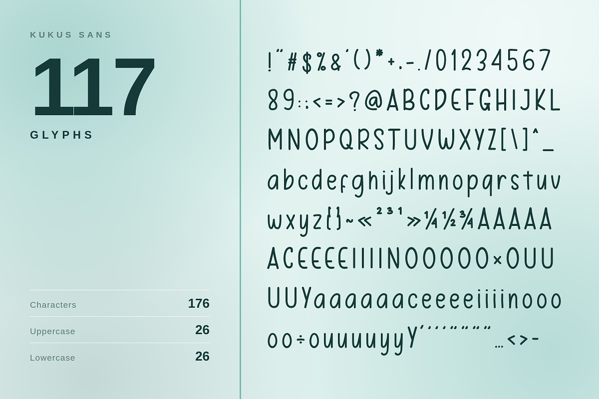 Kukus Sans – Modern Sans Typeface, a Sans Serif Font by Gookkis Studio (Photo 5 of 13)
