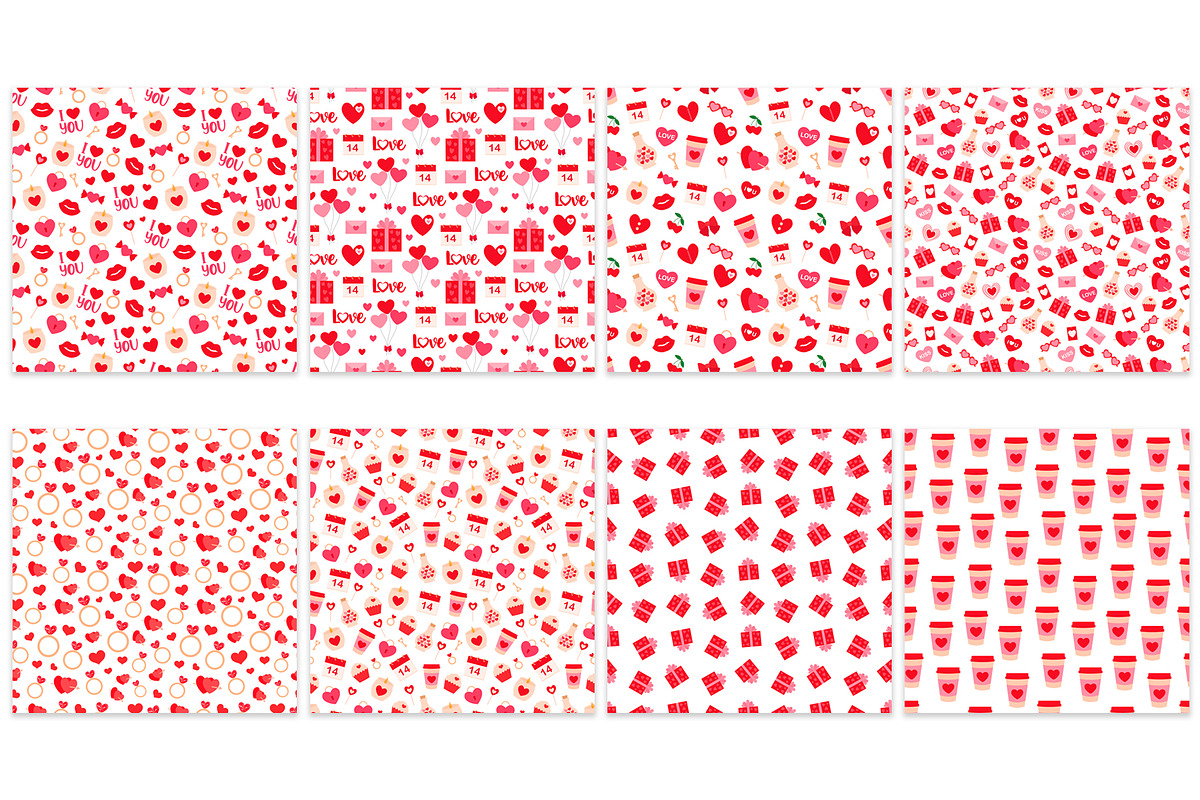 Valentine's pattern. Hearts pattern, a Pattern Graphic by IrinaShishkova (Photo 2 of 6)