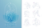 One Line Yoga Illustrations, a Person Illustration by Alina Kruss (Thumbnail 6 of 9)