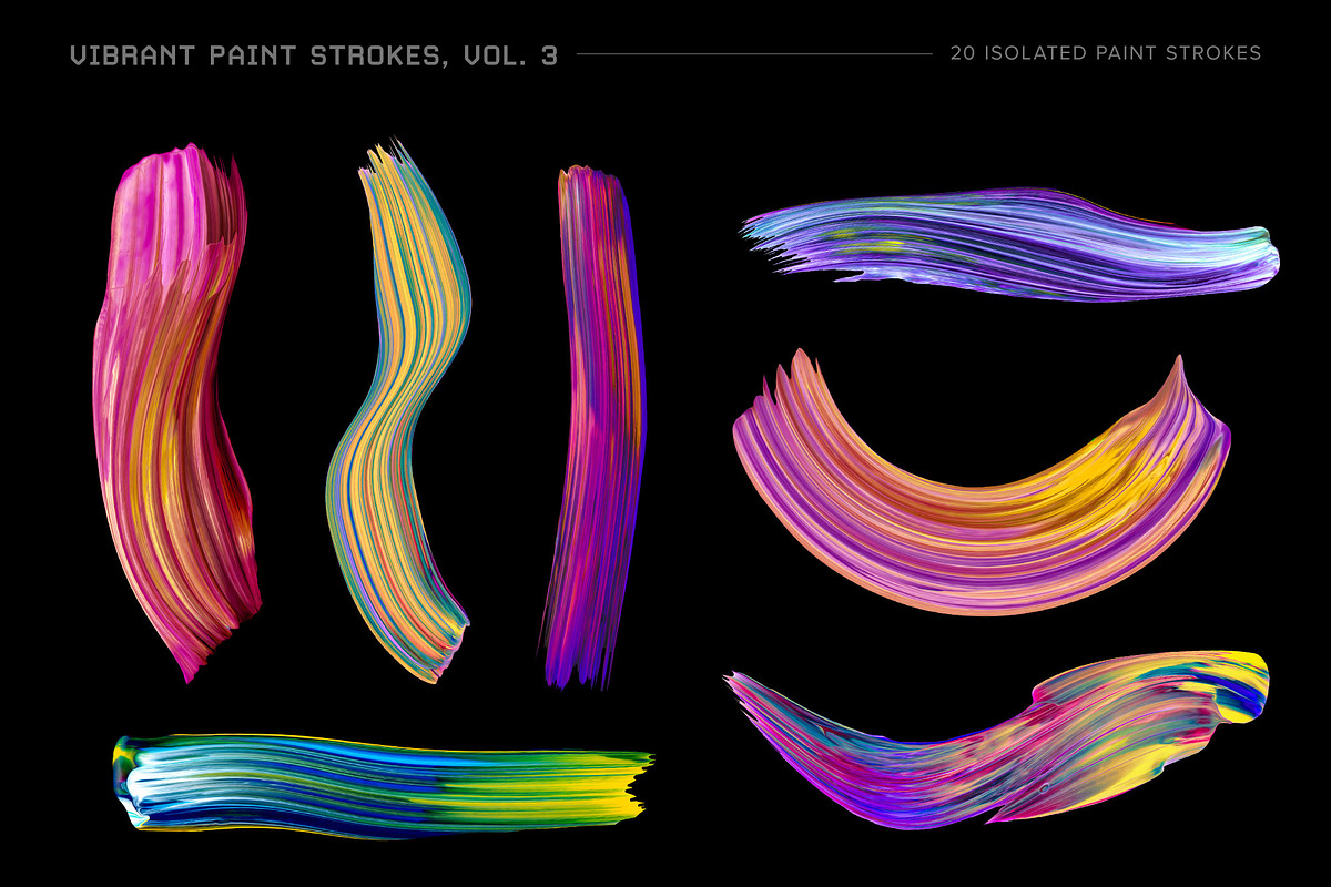 Vibrant Paint Strokes Bundle, a Texture Graphic by Chroma Supply (Photo 21 of 23)