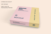 Square Box with Lid Mockups 10 Views, a Packaging Mockup by Illusiongraphic (Thumbnail 5 of 21)