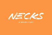 NECKS | A BRUSH FONT, a Font by Andika Fez (Thumbnail 1 of 8)
