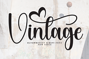 Vintage | Script Font, a Handwritten Font by Scratchones (Thumbnail 1 of 9)