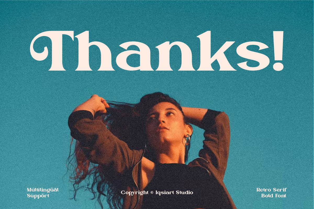 Kleyfo - Retro Bold Serif Font, a Serif Font by Iqsiart Studio (Photo 14 of 14)