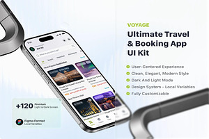 Voyage Ultimate Travel Booking App, an UI Kit Template by Creative Perspective