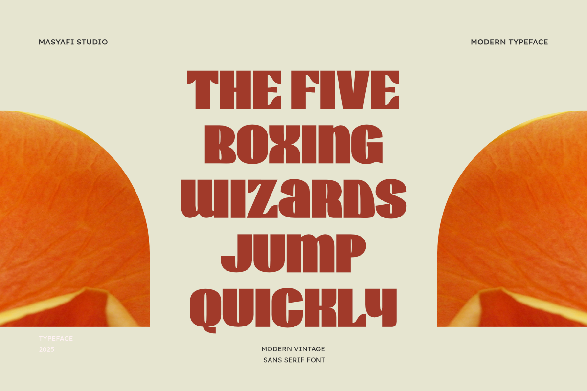Wirklich - Vintage Sans Serif Typefa, a Sans Serif Font by Masyafi Studio (Photo 5 of 8)