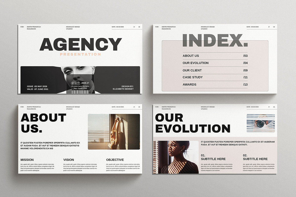 Agency Presentation Template, a Presentation Template by E-Type (Photo 2 of 5)