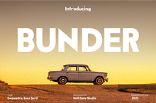 Bunder Geometric Sans Serif
