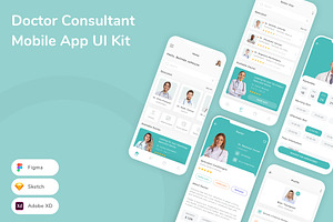 Doctor Consultant Mobile App UI Kit