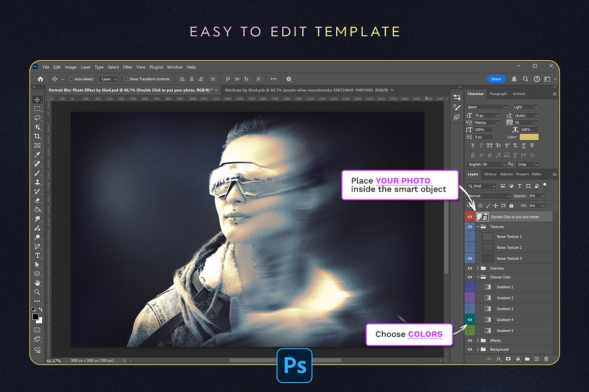 Portrait Blur Photo Effect, a Brushes & More by Andrew Skoch Design (Photo 5 of 6)