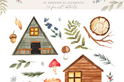Sleeping FOREST. Watercolor animals, an Animal Illustration by Ooh Lily (Thumbnail 15 of 18)