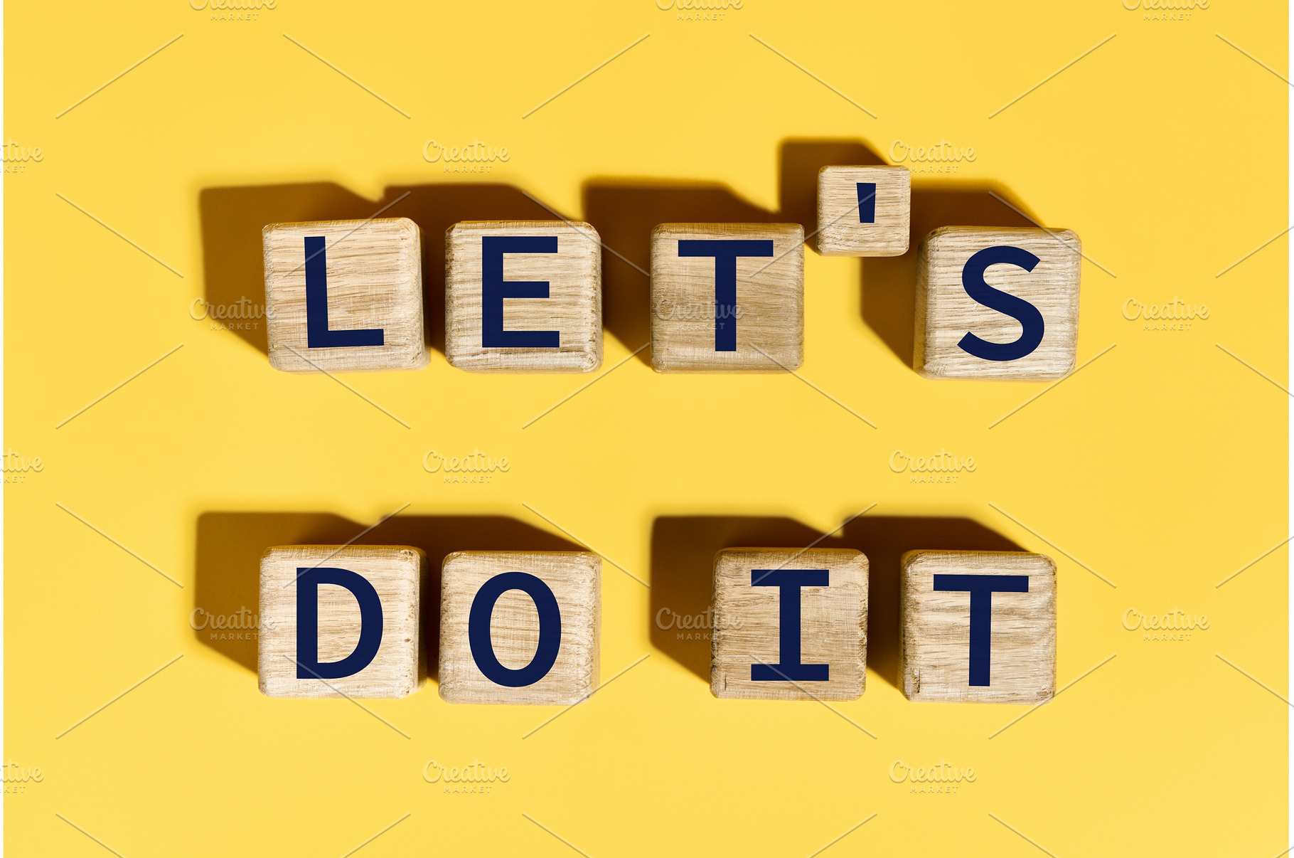 Let's do it motivation phrase on, a Business Photo by Gladkov photography