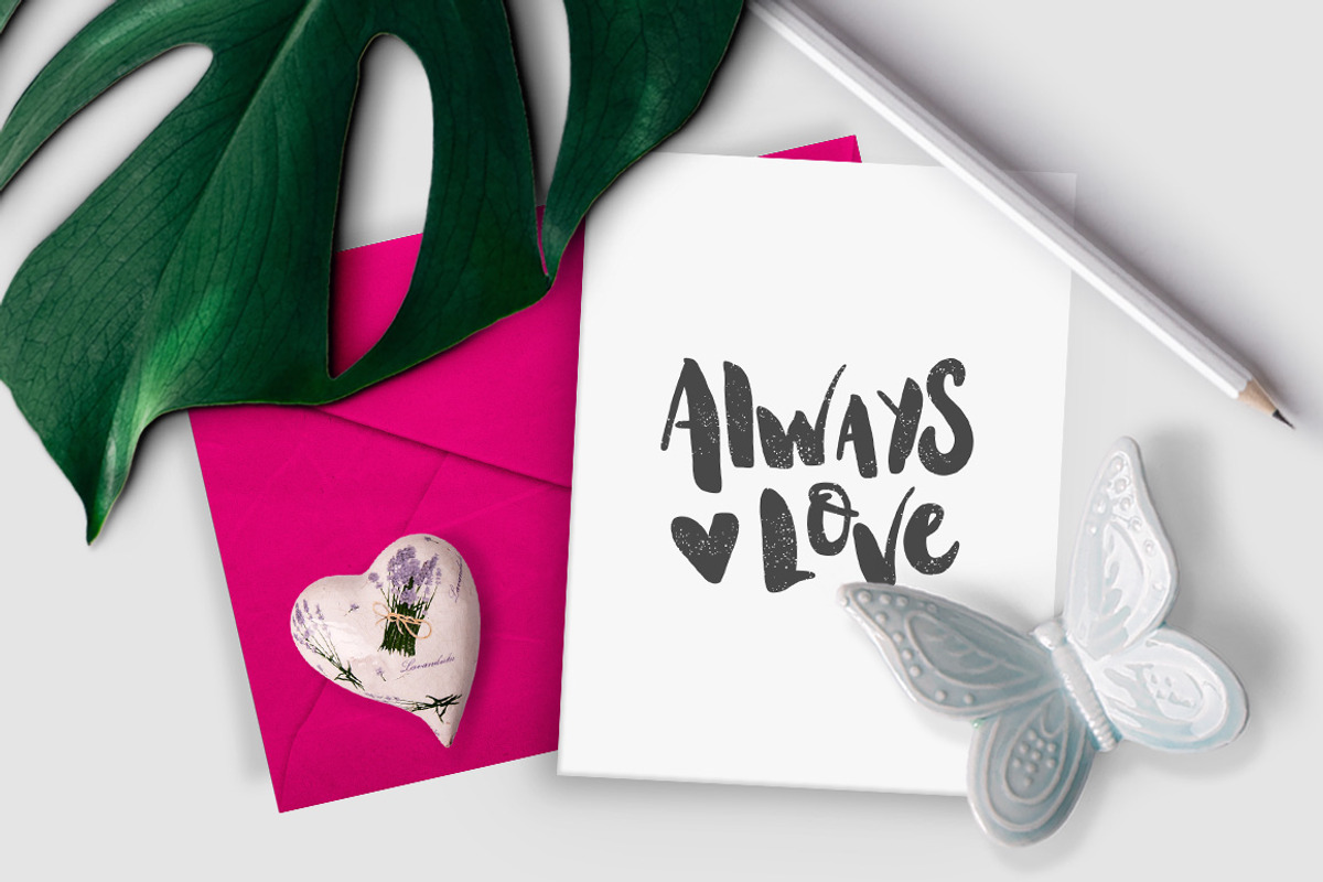 10 Valentine's Day handdrawn quotes., a Texture Illustration by Wewhitelist (Photo 9 of 9)