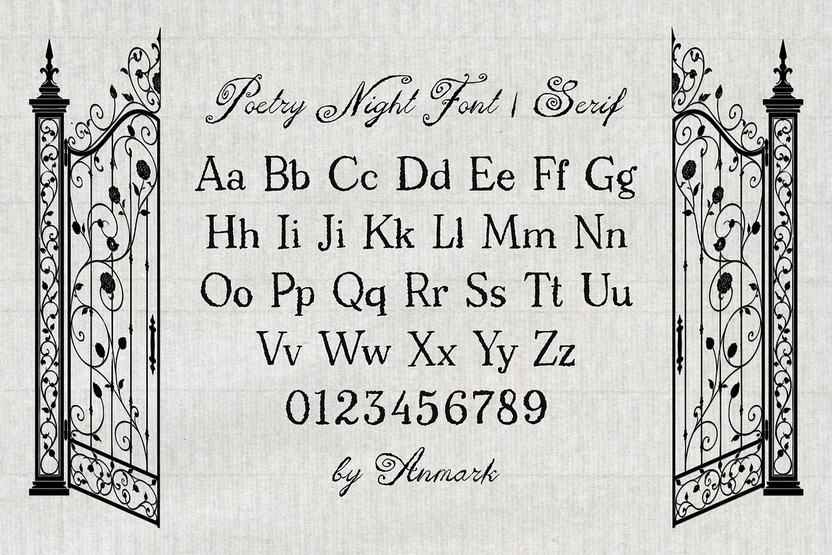 Poetry Night Vintage Font Duo, a Script Font by AnMark (Photo 8 of 13)