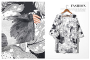 Mono Chic Abstract Floral Pattern, a Pattern Graphic by TSTUDIO (Thumbnail 8 of 14)