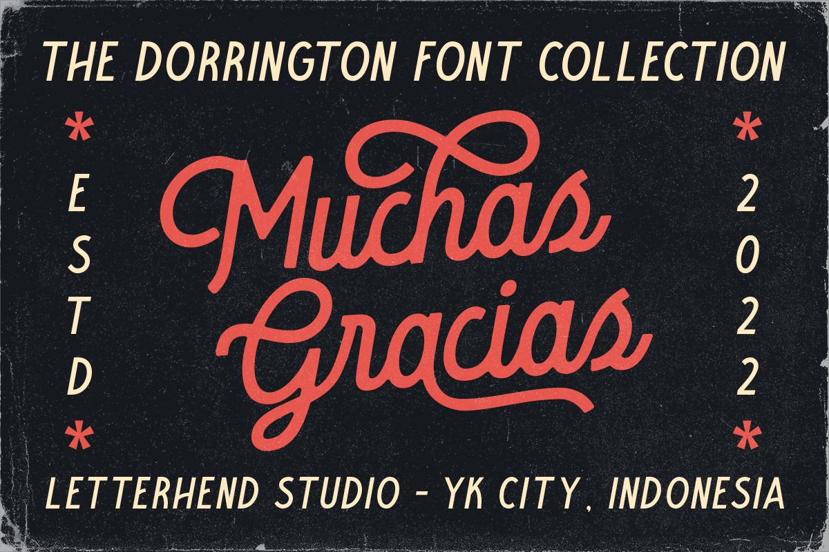 The Dorrington - Font Trio & Extras, a Script Font by Letterhend Studio (Photo 10 of 10)