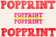 Pop Print Retro Display Font, a Sans Serif Font by Madeline ODonoghue Design (Thumbnail 9 of 9)