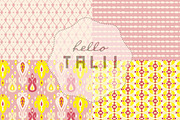 Summer Ikat Digital Paper, a Pattern Graphic by Hello Talii (Thumbnail 4 of 4)