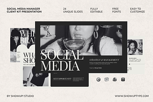 SocialMedia Manager ClientKit Bundle, a Presentation Template by ShowUp! Studio