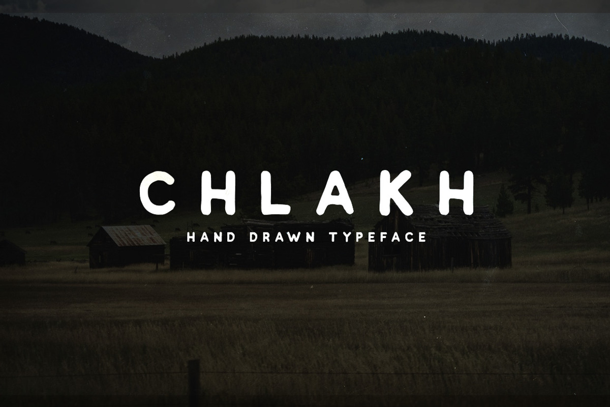 Chlakh - Hand Drawn Typeface