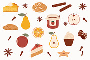 Fall season illustration set, a Seasonal Illustration by NatalieArtShop (Thumbnail 4 of 7)