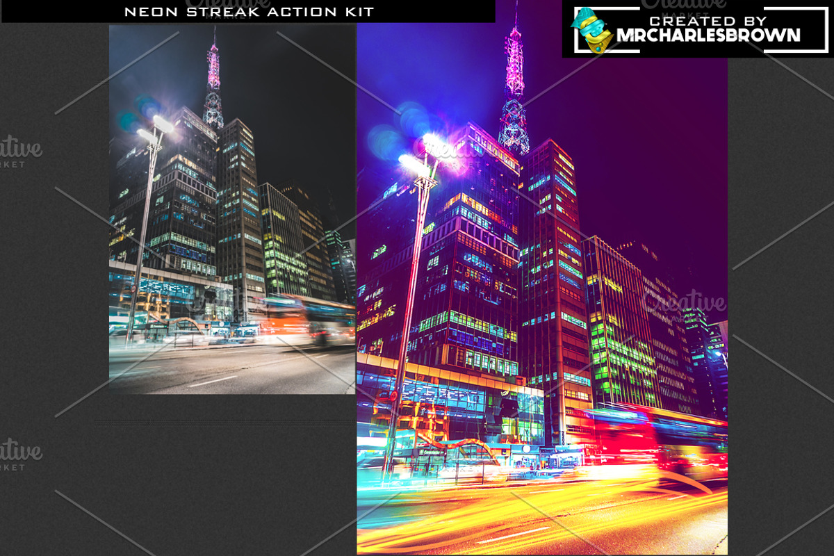 Neon Streak Action Kit, a Brushes & More by mrcharlesbrown (Photo 11 of 11)