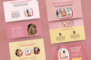 Canva Cosmetic Brand Sales Page, a Landing Page Template by Unalome Design Studio (Thumbnail 2 of 6)
