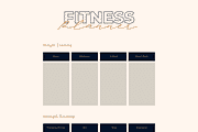 PLR Fitness Planner, a Stationery Template by Brand Your Biz Co. (Thumbnail 4 of 8)